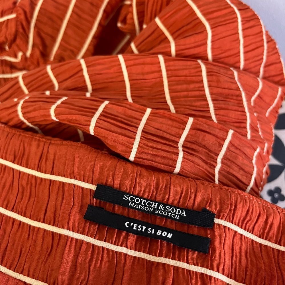 Scotch&Soda Ruffled striped skirt NWT Size XL - Picture 9 of 11